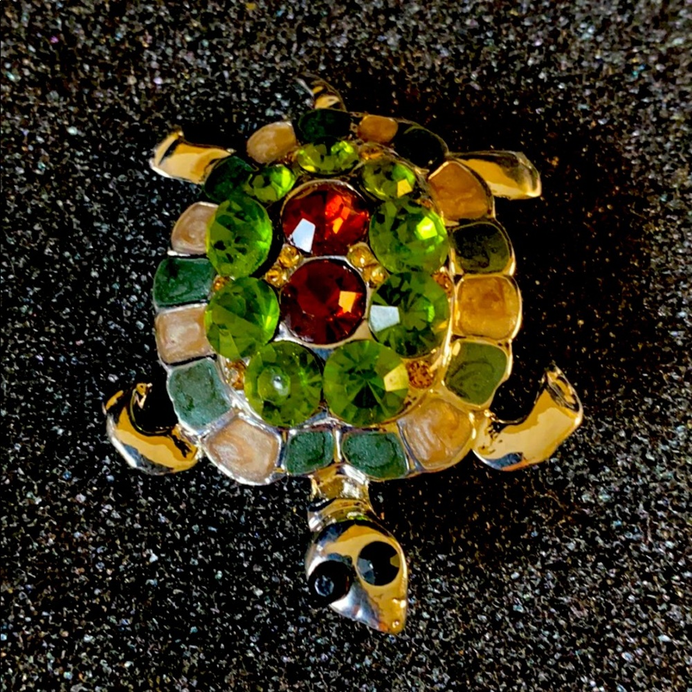 Vintage Turtle Brooch